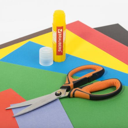 Ножницы BRAUBERG "ULTRA COLOR", 190 мм, ассорти, резиновые ребристые вставки, 237456 Ножницы BRAUBERG "ULTRA COLOR", 190 мм, ассорти, резиновые ребристые вставки, 237456