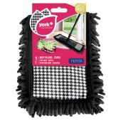 Насадка МОП плоская 39х9 см из микрофибры СИНЕЛЬ высокий ворс, для швабры "Pepita", YORK, 81312