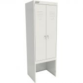 Шкаф для одежды металлический MZ_ШРК 22-600 ВСК с нишей под скамью Шкаф для одежды металлический MZ_ШРК 22-600 ВСК с нишей под скамью