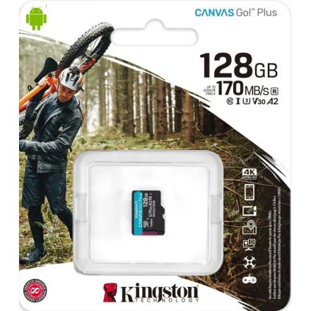 Карта памяти Kingston Canvas Go! Plus microSDXC UHS-I Cl10, SDCG3/128GBSP Карта памяти Kingston Canvas Go! Plus microSDXC UHS-I Cl10, SDCG3/128GBSP