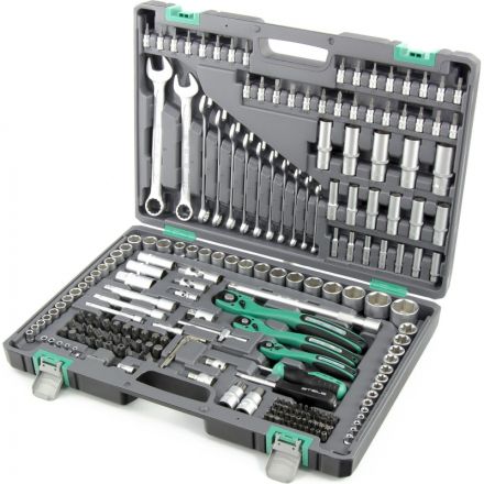 Набор инструмента Stels 216 предм. 1/4 3/8 1/2 CrV S2 усиленный кейс 14115