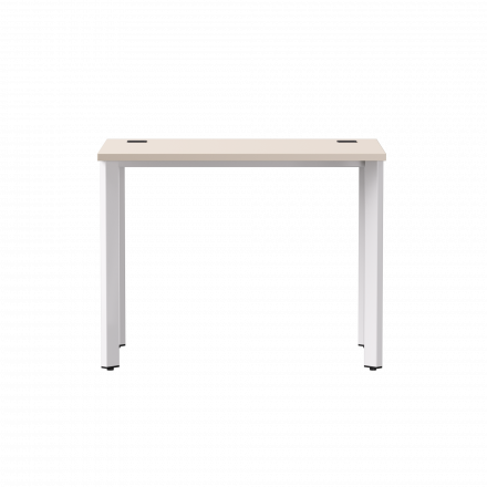 Стол прямой Everprof EVO на металлокаркасе 980х670х755 мм опоры 45гр Кашемир/Белый