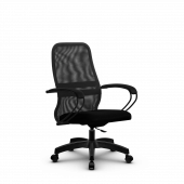 Кресло Метта SU-CP-8P темно-серое/черное Pl