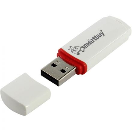 Флеш-память SmartBuy Crown 16 Gb USB 2.0 белая Флеш-память SmartBuy Crown 16 Gb USB 2.0 белая