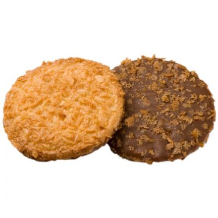 Печенье Деловой Стандарт сдобное кокосовое с шоколадом, 315гр