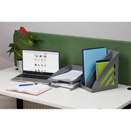 Лоток горизонтальный Attache Success серый горизонтальный