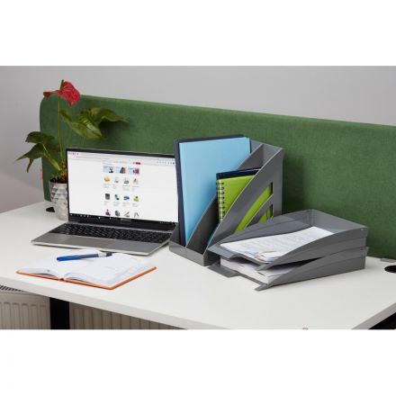 Лоток горизонтальный Attache Success серый горизонтальный