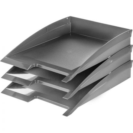 Лоток горизонтальный Attache Success серый горизонтальный