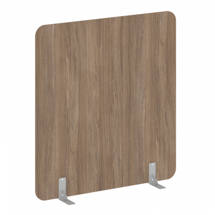 R-line Перегородки на металлических опорах на фетровых подпятниках DP.F-140-150 Дуб аризона/Серый металл 1400*18*1500