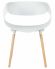 Стул обеденный DOBRIN ALIEN, ножки светлый бук, цвет белый (W-02)