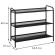 Полка для обуви "Женева-23", 645х270х600 мм, 3 полки, металл, чёрная, ПДО Ж23 Ч