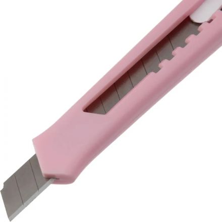 Нож универсальный Attache 9 мм пластиковый роз. авто