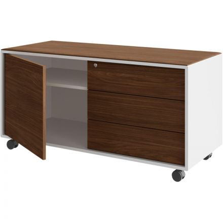 Тумба Linkor под фригобар орех линк/бел 147T002