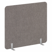 R-line soft Перегородки на металлических опорах на фетровых подпятниках AP.F-160-140 Romeo 05/Серый металл 1600*18*1400