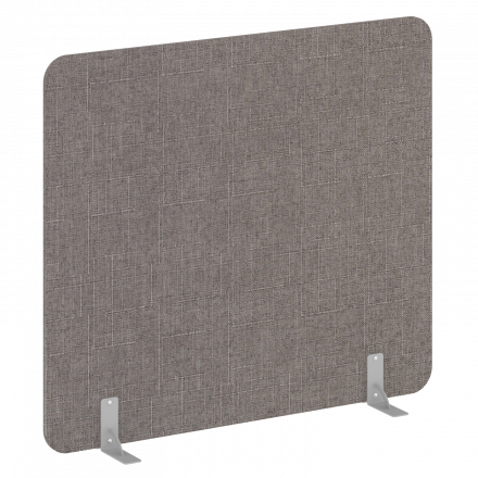 R-line soft Перегородки на металлических опорах на фетровых подпятниках AP.F-160-140 Romeo 05/Серый металл 1600*18*1400