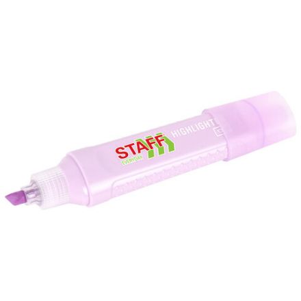 Набор текстовыделителей 4 ПАСТЕЛЬНЫХ ЦВЕТА, STAFF "EVERYDAY HL-707", линия 1-5 мм, скошенный наконечник, 152549