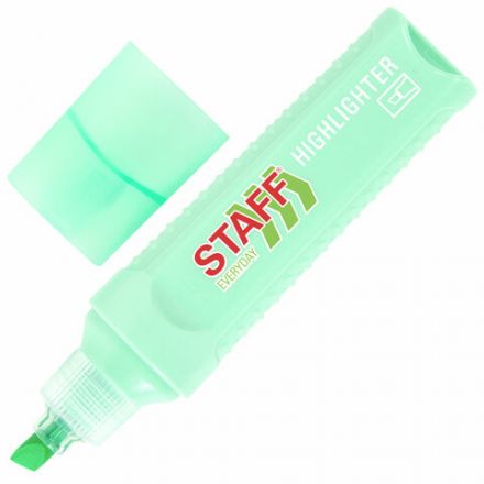 Набор текстовыделителей 4 ПАСТЕЛЬНЫХ ЦВЕТА, STAFF "EVERYDAY HL-707", линия 1-5 мм, скошенный наконечник, 152549