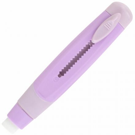 Ластик выдвижной BRAUBERG "REWIND" + 2 сменных ластика, 114х20х20 мм, белый, лавандовый корпус, блистер, 272690 Ластик выдвижной BRAUBERG "REWIND" + 2 сменных ластика, 114х20х20 мм, белый, лавандовый корпус, блистер, 272690