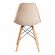 Стул Tetchair CINDY (EAMES) (mod. 1801) дерево бук/металл/сиденье пластик, 45x51x82 см, Beige (Бежевый)