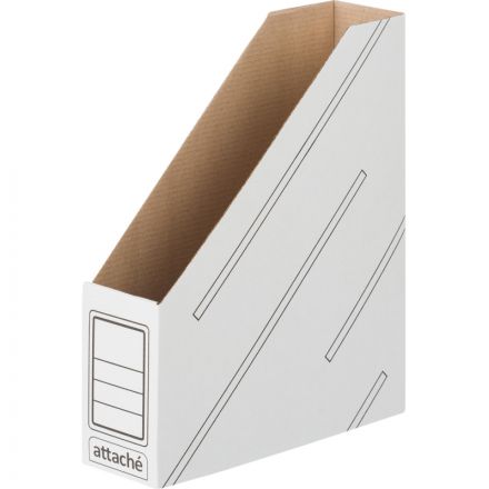 Вертикальный накопитель Attache картонный белый ширина 75 мм (2 штуки в упаковке) Вертикальный накопитель Attache картонный белый ширина 75 мм (2 штуки в упаковке)