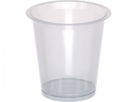 Контейнер п/п 0,175л. круглый, под запайку, с белой крышкой цв. белый