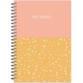 Бизнес-тетрадь Flakes pink обложка УФ лак, спираль, А5, 48л, клетка Бизнес-тетрадь Flakes pink обложка УФ лак, спираль, А5, 48л, клетка