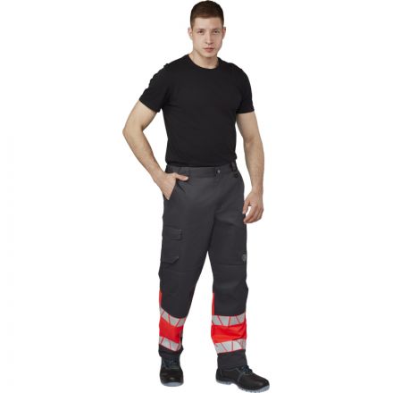 Брюки летние мужские Равелин красн./графит (р.44-46) 170-176