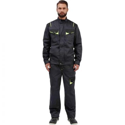 Брюки муж. л27-БР т.сер/чрн 48-50/170-176 арт.Валькирия