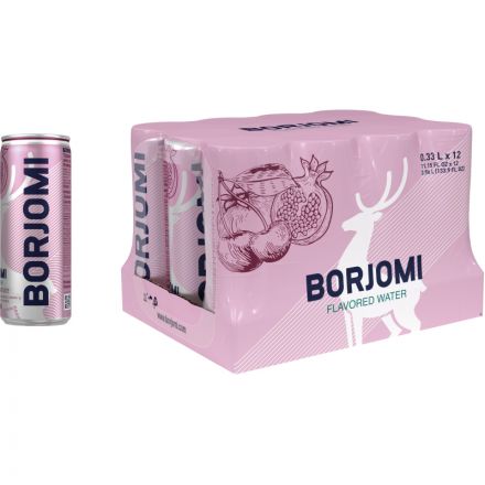 Напиток Боржоми Flavored Water Вишня-Гранат без сахара ж/б 330мл