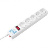 Сетевой фильтр Power Cube B 5.0 м 5 роз (белый) 10А/2,2кВт(SPG-B-15-WHITE)