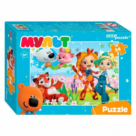 Пазл картонный 54 элемента, ЛИЦЕНЗИОННЫЕ СЮЖЕТЫ, АССОРТИ, 9х6,5,х2,5 см