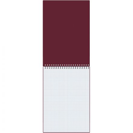 Блокнот А4 80л Attache гребень клетка пластик бордов с тиснением Блокнот А4 80л Attache гребень клетка пластик бордов с тиснением