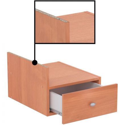 Тумба подвесная Easy LT Оптима 400x481x300 1 ящ. Ольха