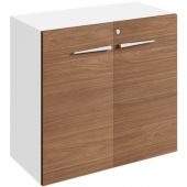 Шкаф Linkor низкий орех линк/бел 147H101