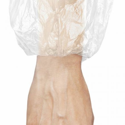 Нарукавники одноразовые прочные КОМПЛЕКТ 50 штук (25 пар) ПЭ, 24 мкм, 6 г, 25х40 см, ELEGREEN Нарукавники одноразовые прочные КОМПЛЕКТ 50 штук (25 пар) ПЭ, 24 мкм, 6 г, 25х40 см, ELEGREEN