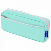 Пенал мягкий BRAUBERG PASTEL, 2 отделения, мятный, 21х9,5х5 см, 272275