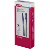 Ручка шариковая одноразовая Attache Glide Trio Grip синяя (толщина линии 0.5 мм)