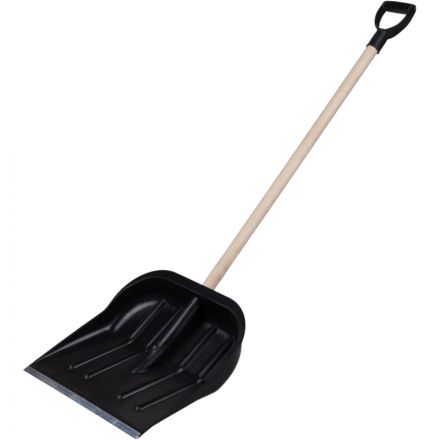 Лопата снеговая РусТрейд Зима №3 ал планкой дер черен v-об ручка зи-00412