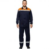 Костюм рабочий летний муж. л16-КБР с СОП син/оранж (р.56-58) 170-176