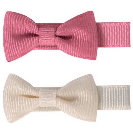 Заколки для волос НАБОР 2 шт., 4,6 см, зажим, бантики, разные цвета, MONTE VITA (МОНТЕ ВИТА), 457095