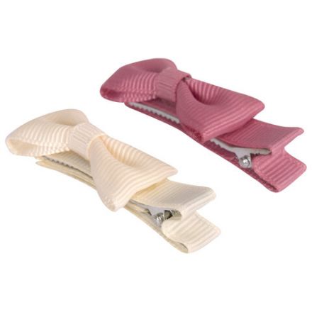 Заколки для волос НАБОР 2 шт., 4,6 см, зажим, бантики, разные цвета, MONTE VITA (МОНТЕ ВИТА), 457095