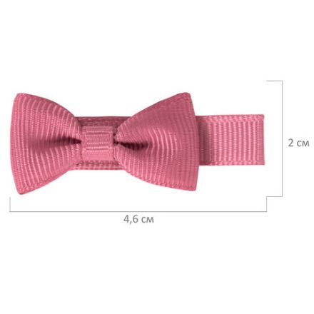 Заколки для волос НАБОР 2 шт., 4,6 см, зажим, бантики, разные цвета, MONTE VITA (МОНТЕ ВИТА), 457095