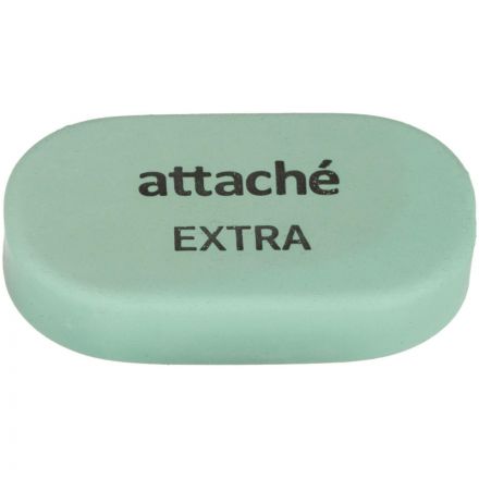 Ластик овальный Attache Extra, нат.каучук, 45x28x10мм, пастельн.ассорти