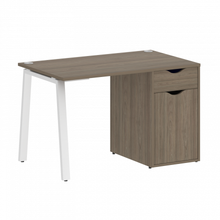 Home Office Стол письменный VR.SP-3-118.1.A Вяз/Белый металл 1180*720*750