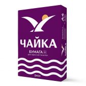Бумага офисная ЧАЙКА, марка А, Россия, 162% (CIE), А4, 80 г/м2, 500 л.