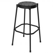 Стул барный EL_SHT-S48 пластик черный муар