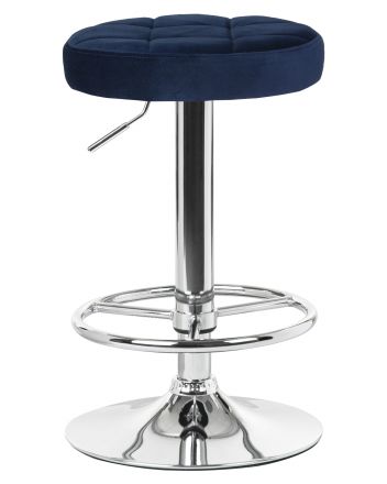 Набор 2 шт Табурет барный DOBRIN BRUNO, синий велюр (MJ9-117)
