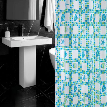 Шторка для ванной PEVA, 180х180 см, кольца в комплекте, 3 дизайна ассорти, МОРЕ, PRIMILA (ПРИМИЛА), 700074 Шторка для ванной PEVA, 180х180 см, кольца в комплекте, 3 дизайна ассорти, МОРЕ, PRIMILA (ПРИМИЛА), 700074