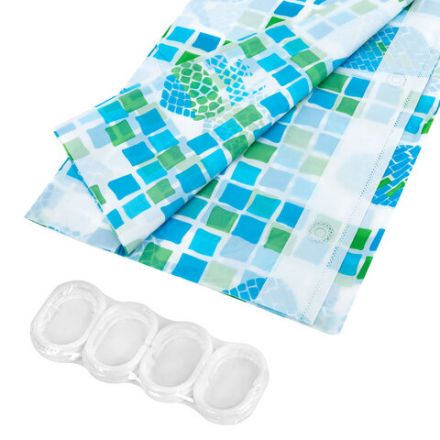 Шторка для ванной PEVA, 180х180 см, кольца в комплекте, 3 дизайна ассорти, МОРЕ, PRIMILA (ПРИМИЛА), 700074 Шторка для ванной PEVA, 180х180 см, кольца в комплекте, 3 дизайна ассорти, МОРЕ, PRIMILA (ПРИМИЛА), 700074