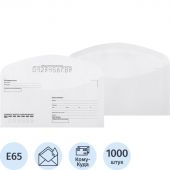 Конверт Куда-Кому E65 декстрин 110х220 80г без внут.зап. КОМУС 1000 шт/уп